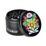 Pulsar Artist Series Metal Grinder - Amberly Downs Psychedelic Alien Metal Grinders - Haze Smoke Shop USA