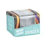 Pulsar Design Series Grinder with Side Art - Hemp Mandala - 4 Piece - 2.5" - Haze Smoke Shop USA