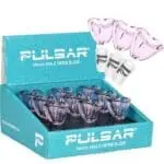 Pulsar Heart-Shaped Bowl Herb Slide - 14mm M - Pink 9pcs Herb Slides - Haze Smoke Shop USA