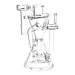 Pulsar Hourglass Recycler Ash Catcher - 5.25" - 14mm - Haze Smoke Shop USA
