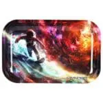Pulsar Metal Rolling Tray - Astro Surfer - 11"x7"