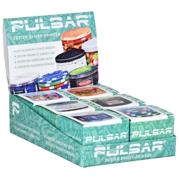Pulsar OBJEX Design Series Aluminum Grinder - 4 Piece - 2.5" - Haze Smoke Shop USA - Vaporizers Super Store
