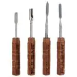 Pulsar Wooden Dab Tool w/ Stainless Steel Tip - 5"-5.8" 4pcs
