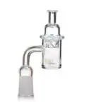 Quartz Banger Nail w/ Helix Function Cap & Glow Terp Pearls - 14MM Female
