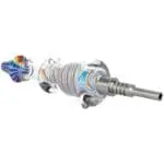 Rainbow Twist Glycerin Glass Dab Straw w/ Titanium Tip - Haze Smoke Shop USA - Vaporizers Super Store