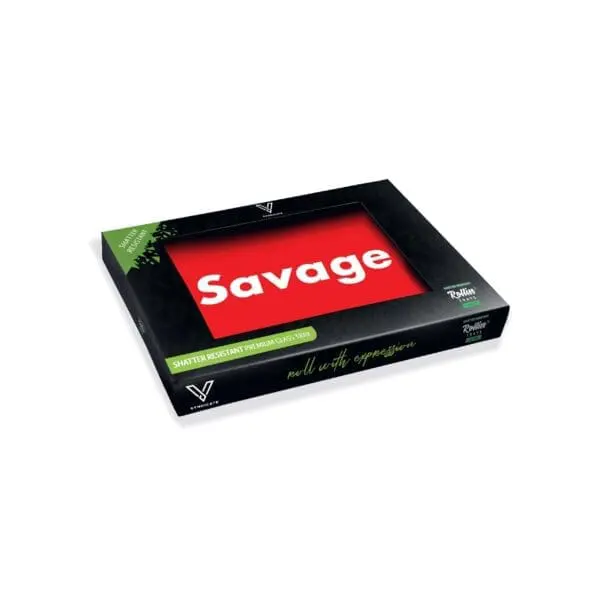 Savage Glass Rollin' Tray - Haze Smoke Shop USA