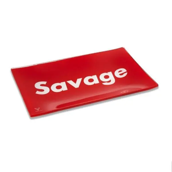 Savage Glass Rollin' Tray - Haze Smoke Shop USA