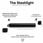Smoke Honest StashLight - Doob Tube & Refillable Lighter - Haze Smoke Shop USA