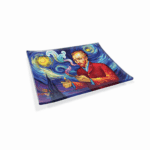 Smoky Night Glass Rollin' Tray - Haze Smoke Shop USA