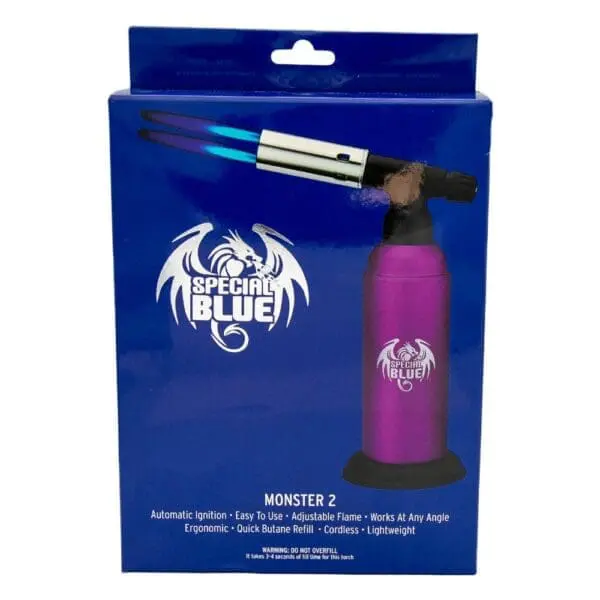Special Blue Monster Pro 2 Torch Lighter - 8" - Haze Smoke Shop USA