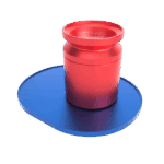 Stündenglass Infusion Chamber Assembly - Blue and Red - Haze Smoke Shop USA