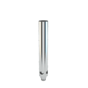 Stündenglass Polished Silver Upstem (Small) Stündenglass Gravity - Haze Smoke Shop USA