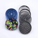 Tetris Design Zinc Alloy Metal Grinder - 4 Piece Metal Grinders - Haze Smoke Shop USA
