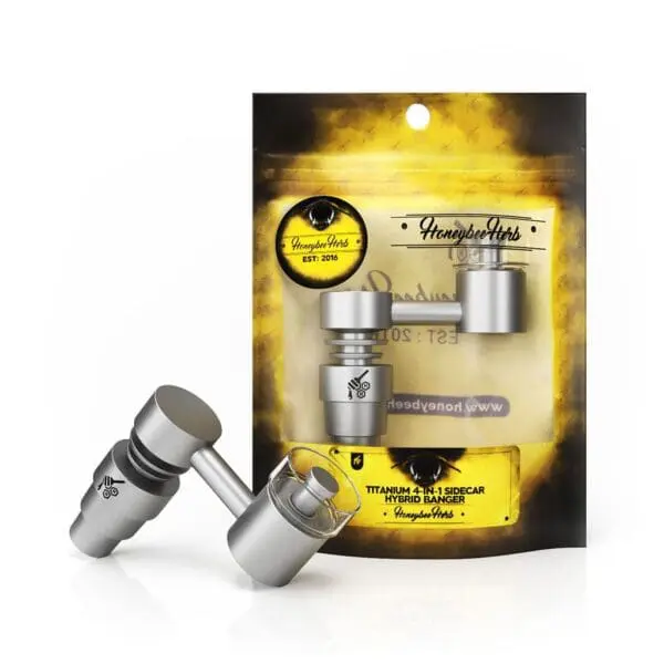 Titanium 4-in-1 Sidecar Hybrid Banger Dab Nail - Haze Smoke Shop USA - Vaporizers Super Store