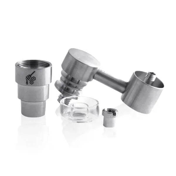 Titanium 4-in-1 Sidecar Hybrid Banger Dab Nail - Haze Smoke Shop USA - Vaporizers Super Store