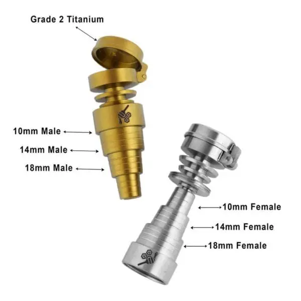 Titanium 6-in-1 Carb Cap Dab Nail - Haze Smoke Shop USA - Vaporizers Super Store