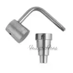 Titanium 6-in-1 Long Neck Banger Dab Nail - Haze Smoke Shop USA - Vaporizers Super Store