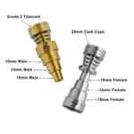 Titanium 6-in-1 Skillet Dab Nail - Haze Smoke Shop USA - Vaporizers Super Store