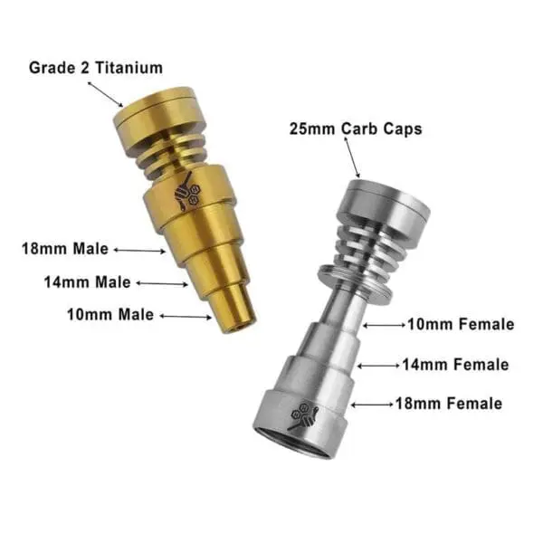 Titanium 6-in-1 Skillet Dab Nail - Haze Smoke Shop USA - Vaporizers Super Store