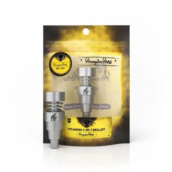 Titanium 6-in-1 Skillet Dab Nail - Haze Smoke Shop USA - Vaporizers Super Store