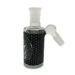 Tribal Print Ash Catcher with Showerhead Perc - 14mm Male - 45° - Haze Smoke Shop USA
