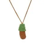 Trippy Crochet Mushroom Vape or Lighter Holder Necklace - 14" - Designs Vary - Haze Smoke Shop USA