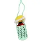 Trippy Crochet Mushroom Vape or Lighter Holder Necklace - 14" - Designs Vary - Haze Smoke Shop USA