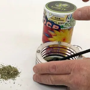 Wakit Grinder Stand for Wakit Ball and Chain Kitchen Grinder ~ Acrylic with Mini Broom - Haze Smoke Shop USA