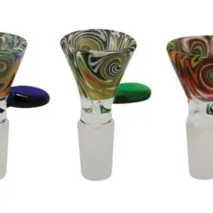 Worked Herb Slide - 14mm Male Herb Slides - Haze Smoke Shop USA
