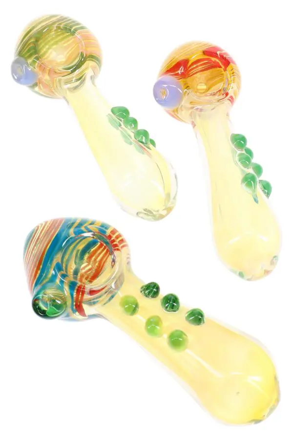 Buy Color Changing Swirl Striped Glass Hand Pipe Marble Cascade | Haze ...