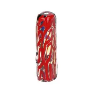 Blood Moon Dichro Stripe Squared Glass Hand Pipe - Haze Smoke Shop USA