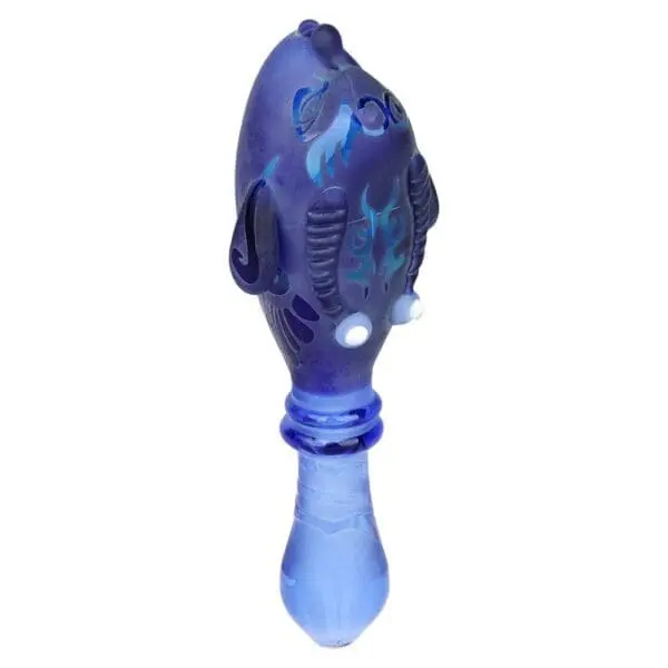 Braids of Avatar Sandblasted Glass Hand Pipe - Haze Smoke Shop USA