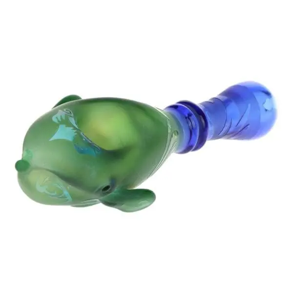 Braids of Avatar Sandblasted Glass Hand Pipe - Haze Smoke Shop USA