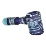 Circuits of Love Sandblasted Glass Hand Pipe - Haze Smoke Shop USA