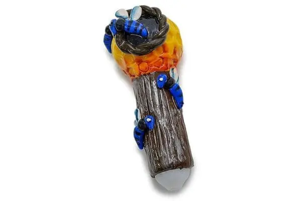 Clay Honeycomb Handpipe - Haze Smoke Shop USA