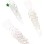Clear Twisted Frit Glass Chillum Aurora Twist