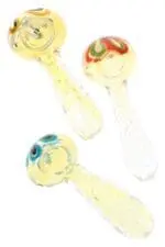 Color-Changing Indentation Glass Spoon Grip Glow - Haze Smoke Shop USA
