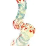 Color-Changing Striped Glass Sherlock Bubbler Stripe Shift