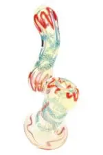 Color-Changing Striped Glass Sherlock Bubbler Stripe Shift Bubbler - Haze Smoke Shop USA