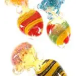 Color Changing Swirl Frit Glass Spoon Pipe Candy Gourd