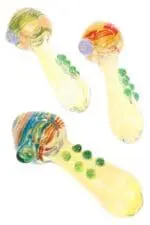Color Changing Swirl Striped Glass Hand Pipe Marble Cascade Glass Pipes - Haze Smoke Shop USA