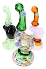 Colorful Frit Glass Sherlock Bubbler Party Pebbles - Haze Smoke Shop USA