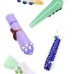 Colorful Glass Chillum Pocket Prism