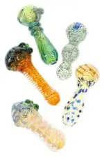 Colorful Glass Hand Pipe Pocket Swirl - Haze Smoke Shop USA