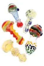 Colorful Glass Hand Pipe Pocket Swirl - Haze Smoke Shop USA