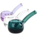 Elegant Bent Hammer Glass Hand Pipe Glass Pipes - Haze Smoke Shop USA