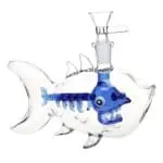 Fish Bone Glass Bubbler Bubbler - Haze Smoke Shop USA