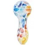 Geometric Colorful Print Glass Hand Pipe - Haze Smoke Shop USA