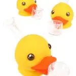 Glass & Silicone Duck Hand Pipe Pond Quacker