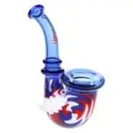 Grateful Dead x Pulsar Bolt Handle Wig Wag Glass Sherlock Pipe - Haze Smoke Shop USA